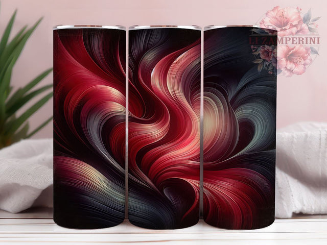 Red Black Tumbler Wrap, Valentine's Day Pattern, Seamless Design PNG, Sublimation 20oz Tumbler, Love Theme Drinkware, Romantic Tumbler Art, Heart Pattern Wrap Sublimation Li Zamperini 