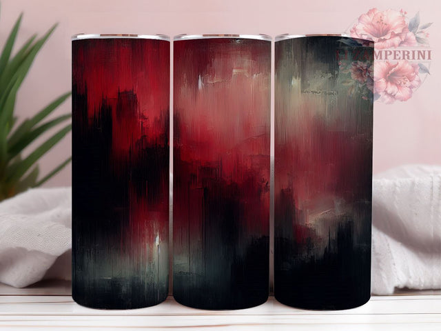 Red Black Tumbler Wrap, Valentine's Day Pattern, Seamless Design PNG, Sublimation 20oz Tumbler, Love Theme Drinkware, Romantic Tumbler Art, Heart Pattern Wrap Sublimation Li Zamperini 
