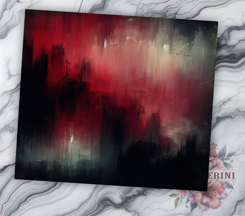 Red Black Tumbler Wrap, Valentine's Day Pattern, Seamless Design PNG, Sublimation 20oz Tumbler, Love Theme Drinkware, Romantic Tumbler Art, Heart Pattern Wrap Sublimation Li Zamperini 