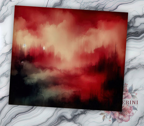 Red Black Tumbler Wrap, Valentine's Day Pattern, Seamless Design PNG, Sublimation 20oz Tumbler, Love Theme Drinkware, Romantic Tumbler Art, Heart Pattern Wrap Sublimation Li Zamperini 