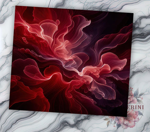 Red Black Tumbler Wrap, Valentine's Day Pattern, Seamless Design PNG, Sublimation 20oz Tumbler, Love Theme Drinkware, Romantic Tumbler Art, Heart Pattern Wrap Sublimation Li Zamperini 