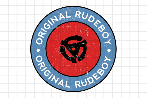 Red & Blue Original Rude Boy Graphic Design Sublimation Karma Genie Graphics 