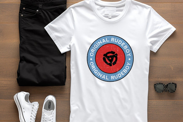 Red & Blue Original Rude Boy Graphic Design Sublimation Karma Genie Graphics 