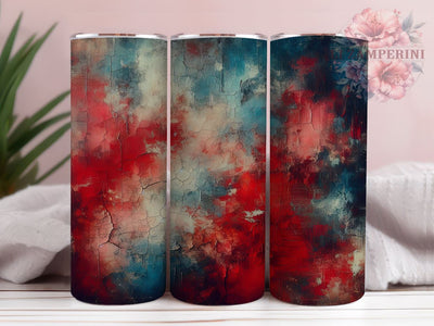 Red Blue Tumbler Wrap, Sports Colors Design, Sublimation 20oz Tumbler, Athletic Drinkware, Team Spirit Wrap, Sports Fan Gift, Colorful Tumbler Art Sublimation Li Zamperini 