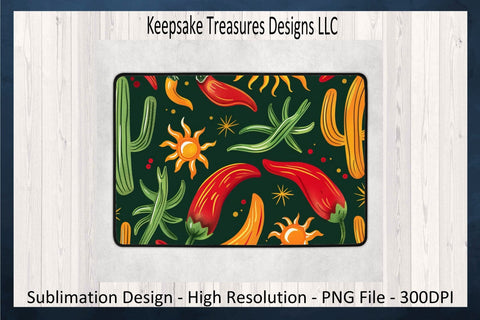 Red Chili Peppers Kitchen Set, Cutting Board, Hot Pad, and Oven Mitt Sublimation Png Printable Template, Digital Download Sublimation Keepsake Treasures Designs LLC. 