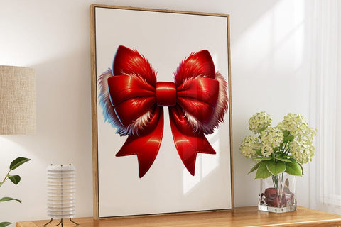 Red Christmas Bow SVG CraftySVGStudio 