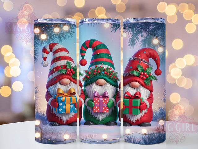 Red Christmas Lights Gnome Tumbler, Red Christmas Lights Sublimation Design, Festive Gnome Art, 20oz Holiday Tumbler, Whimsical Gnome Mug, Stylish Xmas Cup, Bright Christmas Wrap Sublimation SvggirlplusArt 