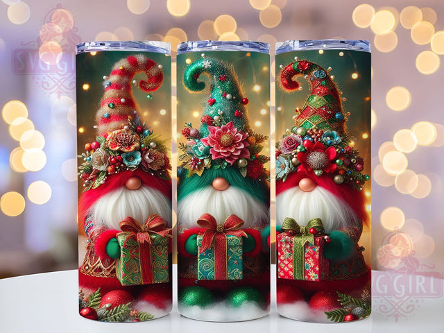 Red Christmas Lights Gnome Tumbler, Red Christmas Lights Sublimation Design, Festive Gnome Art, 20oz Holiday Tumbler, Whimsical Gnome Mug, Stylish Xmas Cup, Bright Christmas Wrap Sublimation SvggirlplusArt 