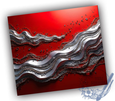 Red Diamond Glitter 20oz Tumbler, Glitter Tumbler, Red Diamond Design, 20oz Tumbler Wrap, Bling Drinkware, Holiday Decor, Sparkly Gift, Sublimation Art Sublimation ToriDesigns 