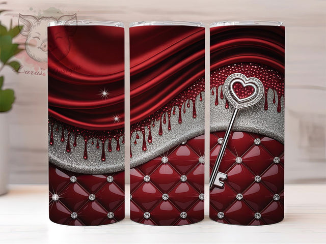 Red Diamond Luxury Glam Tumbler Wrap, Glam Bling, Diamond Theme, Sparkle Style, Bold Design, Elegant Wrap, Sublimation Design Sublimation Lara' s Designs 