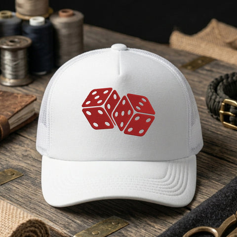 Red Dice Embroidery Design – Casino Lucky Dice Gambling Game Machine Embroidery File Embroidery/Applique DESIGNS PatternFeed8 
