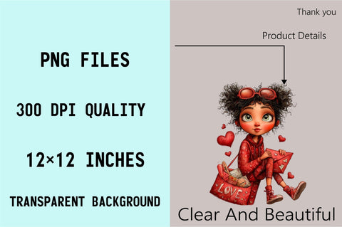 Red dress surrounded by floating hearts Sublimation SVGArt 