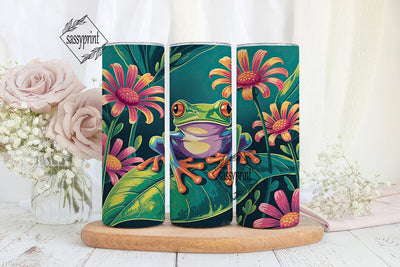 Red-Eyed Tree Frog 20oz Tumbler Wrap Sublimation sassyprint 
