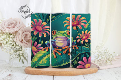 Red-Eyed Tree Frog 20oz Tumbler Wrap Sublimation sassyprint 