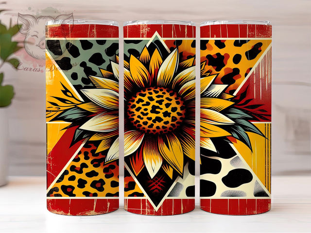 Red Gemstone Western Cow Tumbler, Western Cow Design, 20oz Cow Wrap, Gemstone Tumbler, Rustic Western Tumbler, Country Cow Cup, Western Tumbler Wrap Sublimation Lara' s Designs 