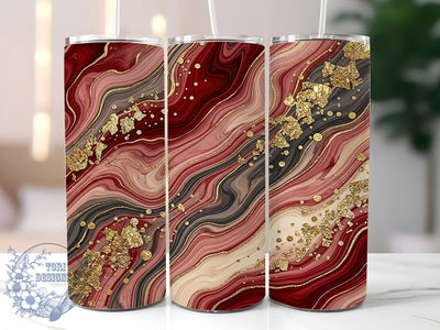 Red Gold Fluid Art 20oz Tumbler, Red Gold Fluid, Fluid Art, Red Gold Tumbler, 20oz Tumbler, Fluid Art Tumbler, Abstract Tumbler, Tumbler Wrap Sublimation ToriDesigns 