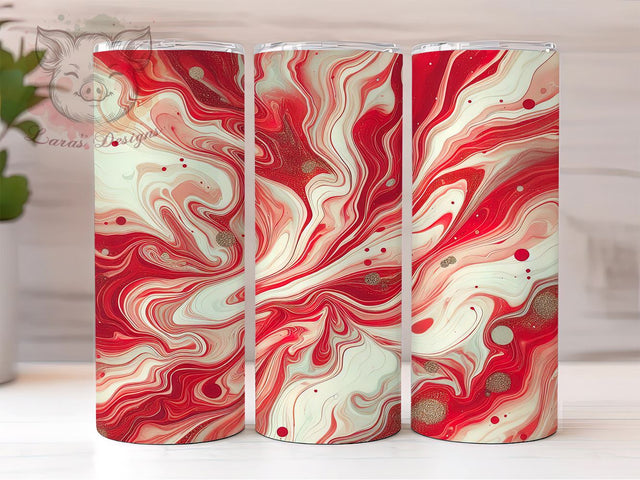 Red Gold Tumbler, Elegant Design, 20oz Tumbler Wrap, PNG Sublimation, Luxurious Colors, Stylish Tumbler, Holiday Decor Sublimation Lara' s Designs 