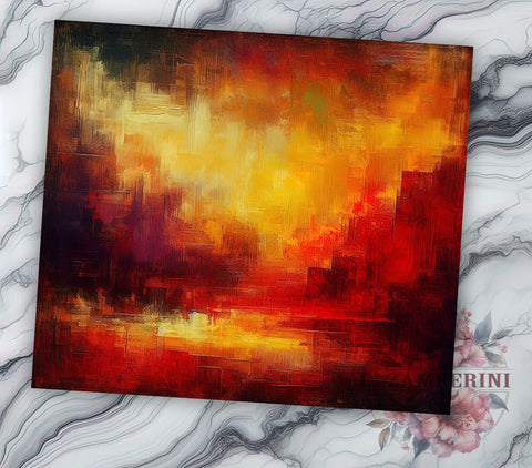 Red Gold Tumbler Wrap, Sports Colors Design, Sublimation 20oz Tumbler, Athletic Drinkware, Team Spirit Wrap, Sports Fan Gift, Colorful Tumbler Art Sublimation Li Zamperini 