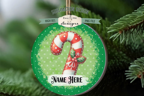 Red Green Cookies Ornament Designs PNG File | Add Name Sublimation Ewe-N-Me Designs 
