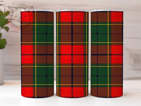 Red Green Plaid 20oz Tumbler Wrap, 20oz Sublimation Wrap, Holiday Tumbler Design, Festive Plaid Drinkware, Rustic Style Tumbler, Unique Gift Idea, Seasonal Pattern Tumbler Sublimation Lara' s Designs 
