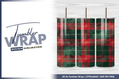 Red green tartan plaid background texture tumbler png Sublimation Regulrcrative 