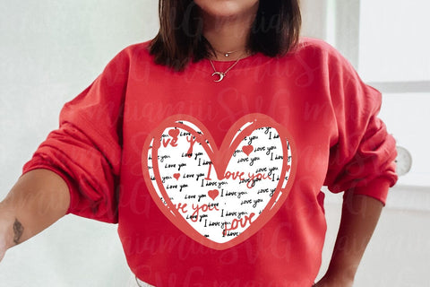 Red Heart Valentine's Day PNG SVG MaiamiiiSVG 