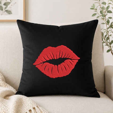 Red Lips Kiss Machine Embroidery Design – Valentine Lipstick Kiss Embroidery File Embroidery/Applique DESIGNS PatternFeed8 