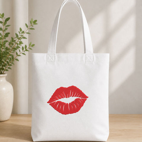 Red Lips Kiss Machine Embroidery Design – Valentine Lipstick Kiss Embroidery File Embroidery/Applique DESIGNS PatternFeed8 