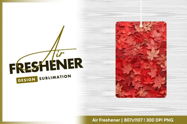Red Maple Leaves Autumnal Texture Background Close Up View Sublimation Regulrcrative 