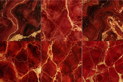 Red Marble Texture Granite Stone Gold Digital Pattern SVGArt 