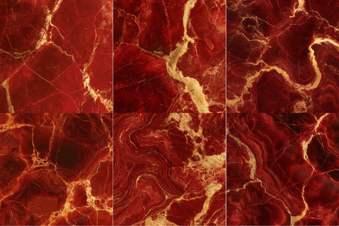 Red Marble Texture Granite Stone Gold Digital Pattern SVGArt 