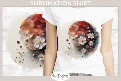Red Moon v1 T-shirt Sublimation Sublimation Sintegra 