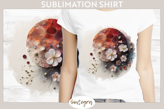 Red Moon v1 T-shirt Sublimation Sublimation Sintegra 
