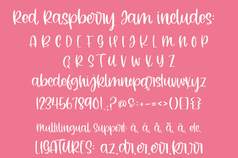 Red Raspberry Jam, A Cute Handwritten Font for Cricut, Farmhouse Handwriting Font Designing Digitals 