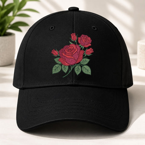 Red Rose Bouquet Machine Embroidery Design Floral Flower PES DST Files Embroidery/Applique DESIGNS PatternFeed8 