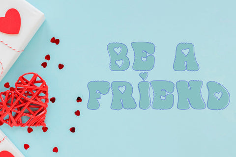 Red Rose Retro Valentine Font Font Freeling Design House 