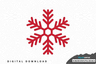 Red snowflake sublimation png design Sublimation Regulrcrative 