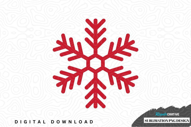 Red snowflake sublimation png design Sublimation Regulrcrative 