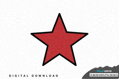 Red star sublimation png design Sublimation Regulrcrative 