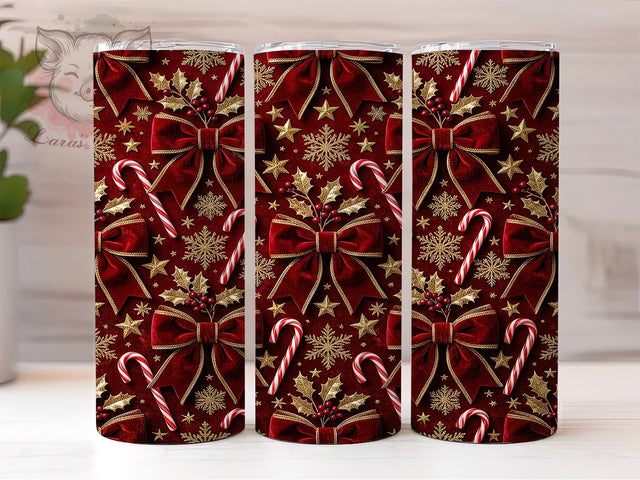 Red Velvet Christmas 20oz Tumbler, Red Velvet Christmas, Red Velvet Xmas, Velvet Christmas, Red Velvet PNG, Velvet Tumbler, Red Christmas PNG, Christmas Tumbler Sublimation Lara' s Designs 