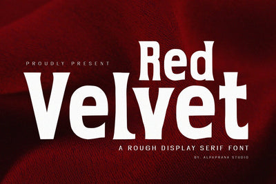 Red Velvet - Serif Font Font Alpaprana Studio 