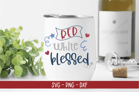 Red White And Blessed SVG-4th Of July SVG SVG Linden Valley Designs 