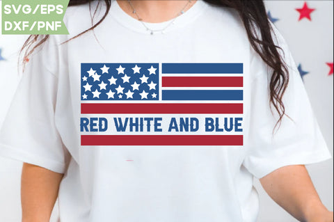 Red white and blue, Patriotic Flag Svg Bundle, American Flag SVG Bundle, July 4th, Patriotic Svg, Fourth Of July,Funny Quote Svg,flag svg,flag PNG, SVG farhad farhad 