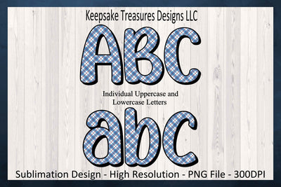 Red White And Blue Plaid Alphabet png clipart, Individual Png letters, Sublimation, Digital Download, Png Printable Sublimation Keepsake Treasures Designs LLC. 