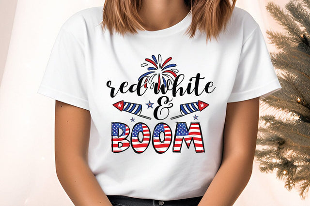 Red white and boom PNG Design Sublimation Designangry 