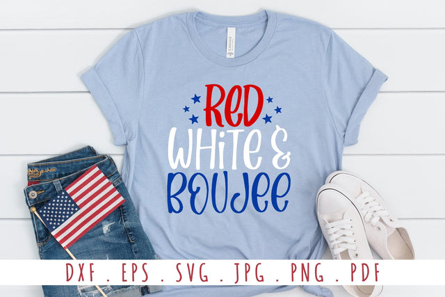Red White And Boujee Quotes SVG Cut Files SVG dapiyupi store 