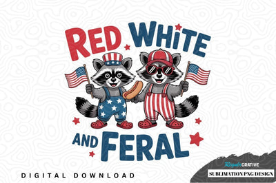 Red, white, and feral sublimation png design Sublimation Regulrcrative 