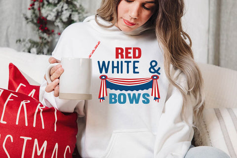 Red white & bows SVG Angelina750 