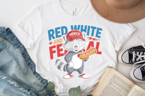 Red White Merica And Feral SVG Angelina750 