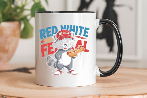 Red White Merica And Feral SVG Angelina750 